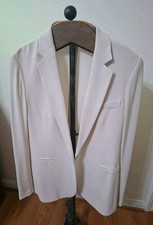 Theory Women’s Blazer Jacket Made in USA Ivory Cream Tailored Minimalist Size 4