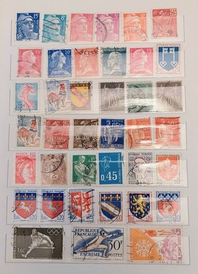 Stamp Lot Collection 1920s-'70s France Germany Austria Belgium 600+