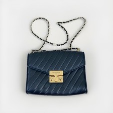 Michael Kors Rose Quilted Vegan Leather  Shoulder Flap Crossbody Bag Purse Chain