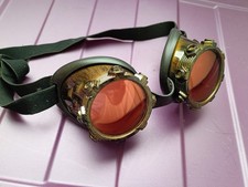 Steampunk Gogle Spawanie Punk Okulary Gotyk Impreza Cosplay Rekwizyty Miedziane Kolor