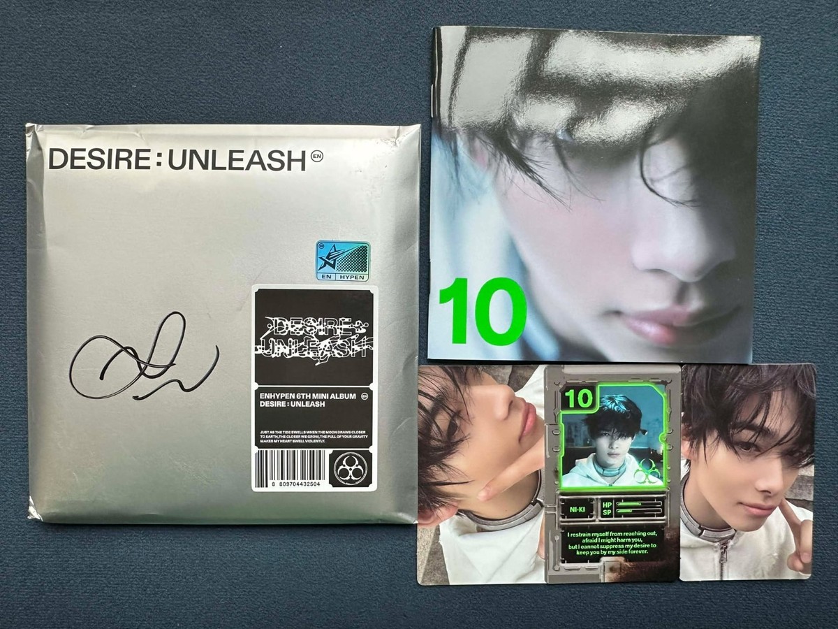 ENHYPEN OFFICIAL AUTOGRAPH SIGNED DESIRE:UNLEASH ALBUM | eBay