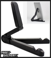 Portable Monitor Stand  Tablet - Adjustable, Foldable, Black