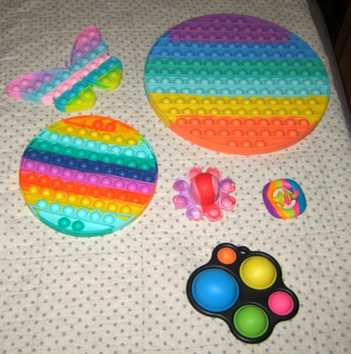 push and pop bubble -viele Variationen-Stress abbau-Sensoric-