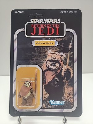 Vintage Star Wars Wicket W. Warrick Figure 1983 ROTJ Reproduction Cardback