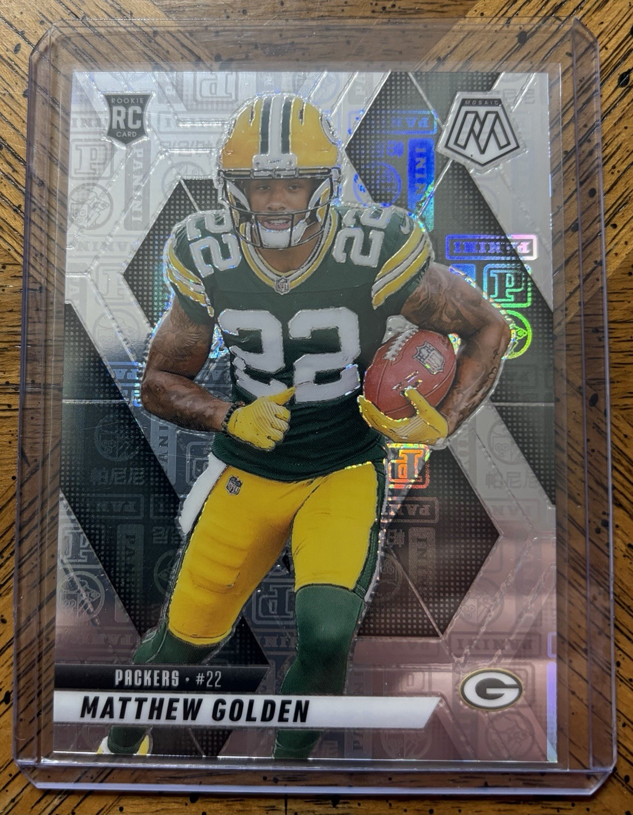 2025 Panini Mosaic Matthew Golden 323 True Rookie Silver Knight /149