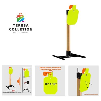 AR500 Steel Reactive Hostage Shooting Target Kit - 3/8'' Thick, Includes Stand