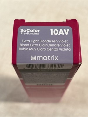 Matrix Socolor PreBonded 10AV Extra Light Blonde Ash Violet Permanent Hair Color