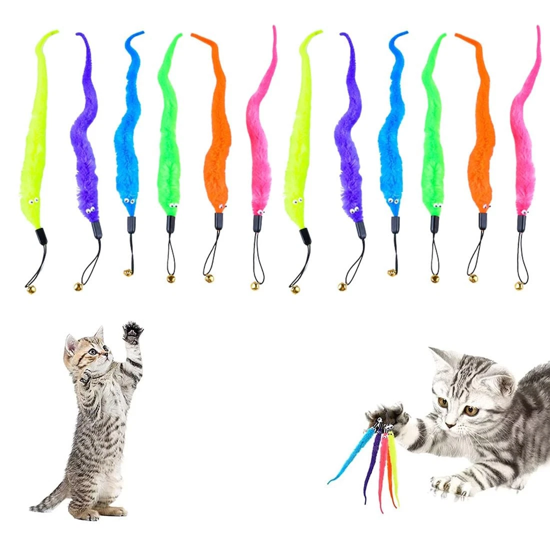 12 Pack Cat Toys Interactive Cat Toys, Pet Toys for ...