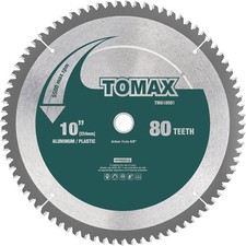 	Tomax Lama per Seghetto 10 Pollici 80 Denti Tcg Alluminio e Metallo Non Ferroso con 5/8...