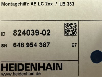 HEIDENHAIN mounting aid tool AE LC 2XX/LB 383 824039-01 ID 824039-02 new in box