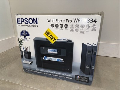 EPSON WORKFORCE PRO WF-4834 WIRELESS COLOR DUPLEX PRINTER COPIER FAX NEW