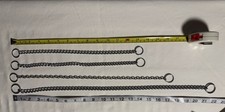 Lot of 4 Choke Chain Collars - Pet Training Slip Metal 2 ea 13   16  and 21  
