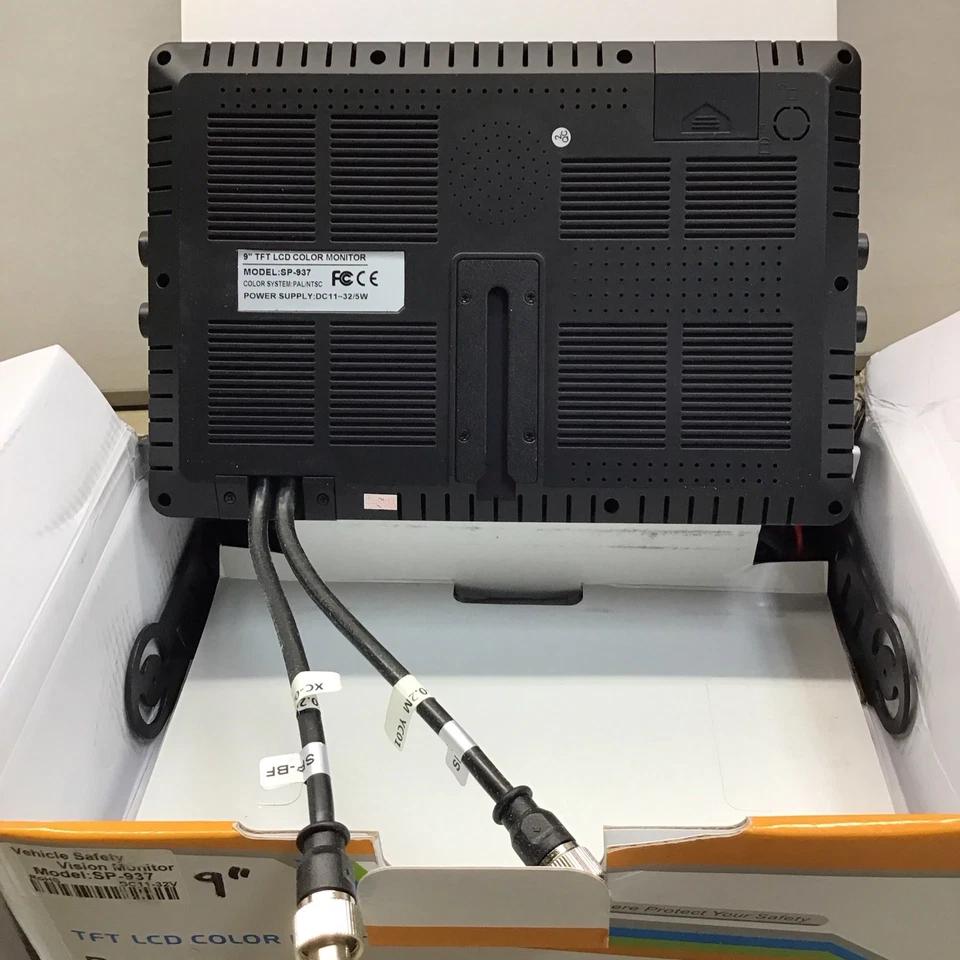 Veise 9" Wide Screen TFT-LCD Quad Rear View Camera Color Monitor For RV Truck  - Image 4 of 4