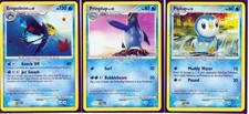 3 EVOLUTION PLATINUM POKEMON- EMPOLEON #26+PRINPLUP #59+PIPLUP #85 REGULAR- NM on eBay
