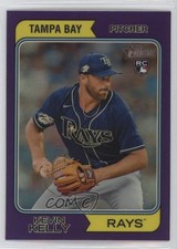 2023 Topps Heritage High Number Hot Box Chrome Purple Refractor Kevin Kelly 1m01