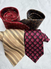 Lot 4 Hilfiger , Robert Talbott , Brooks Bros., Designer Men's Ties Discounted