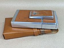 POLAROID SX-70 LAND CAMERA TAN/SIVER/CASE-WORKS
