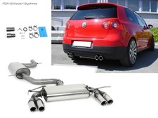  Duplex Komplettanlage ab Kat VW Golf 5 TSI 2x76mm rund eingerollt