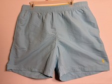 Polo Ralph Lauren Light Blue Swim Trunks Shorts Size XL Yellow Pony