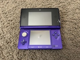 Nintendo 3DS Midnight Purple Handheld System Complete in Box Console