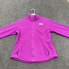 The North Face Fleece Jacket Womens S Purple Polyester Full Zip Outdoor Gorpcore