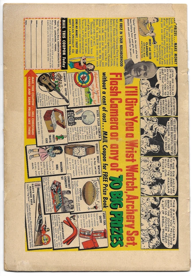 AMAZING GHOST STORIES #15 FAIR 1.0 MATT BAKER COVER! BOB POWELL ART! ST. JOHN! - Image 2 of 2