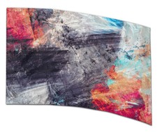 COLOR GUARD FLAGS CHAOS IN COLOR SILKS - NEW - 36" x 54" Standard Curved