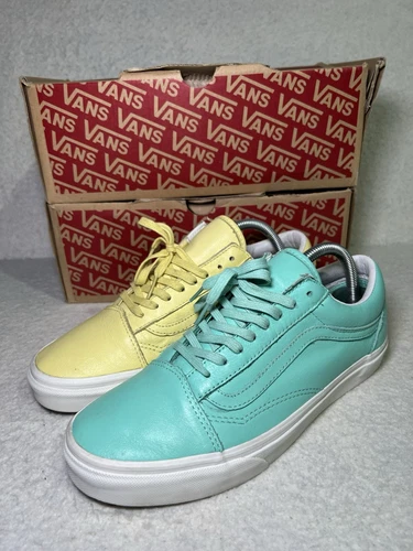 Confezione Vans Uomo Tg 8 Bassa Pastello Fascia Blu Giallo