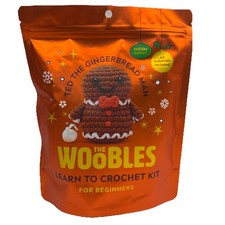 The Woobles - Ted The Gingerbread Man Holiday Edition Beginners Crochet Kit New