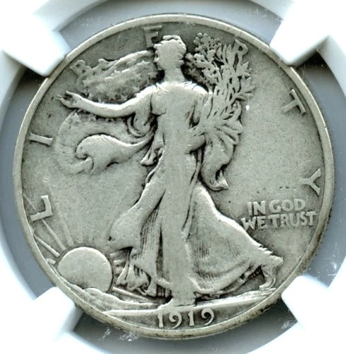 Photo of a 1919-S Walking Liberty Half Dollar from an eBay listing that sold on Jul 18, 2026