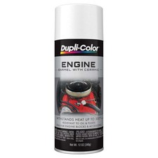 Duplicolor De1602 Engine Enamel Paint W Ceramic Universal White - 12oz Aerosol