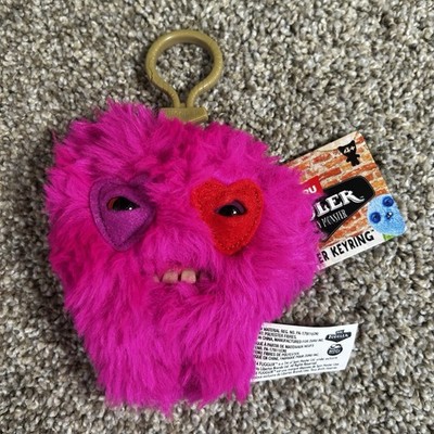 FUGGLER Funny Ugly Plush Monster Keychain Keyring CAPTAIN CARDIAC PINK New  w/Tag