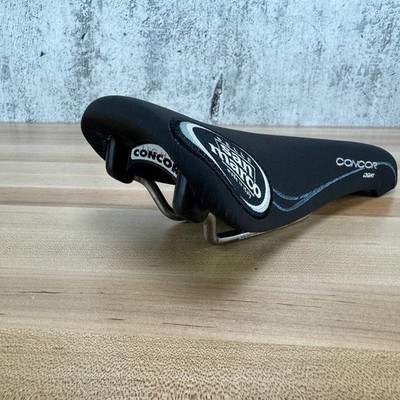 New! San Marco Concor Light 128mm 7x7mm Titanium Rails Bike Saddle