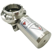 4.02" Tri Clamp Sanitary Pneumatic Actuator Butterfly Value Single-Acting Stainl