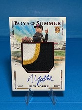Five Boys Of Summer Nick Yorke #Jms–Ny RC Auto Mem /49 