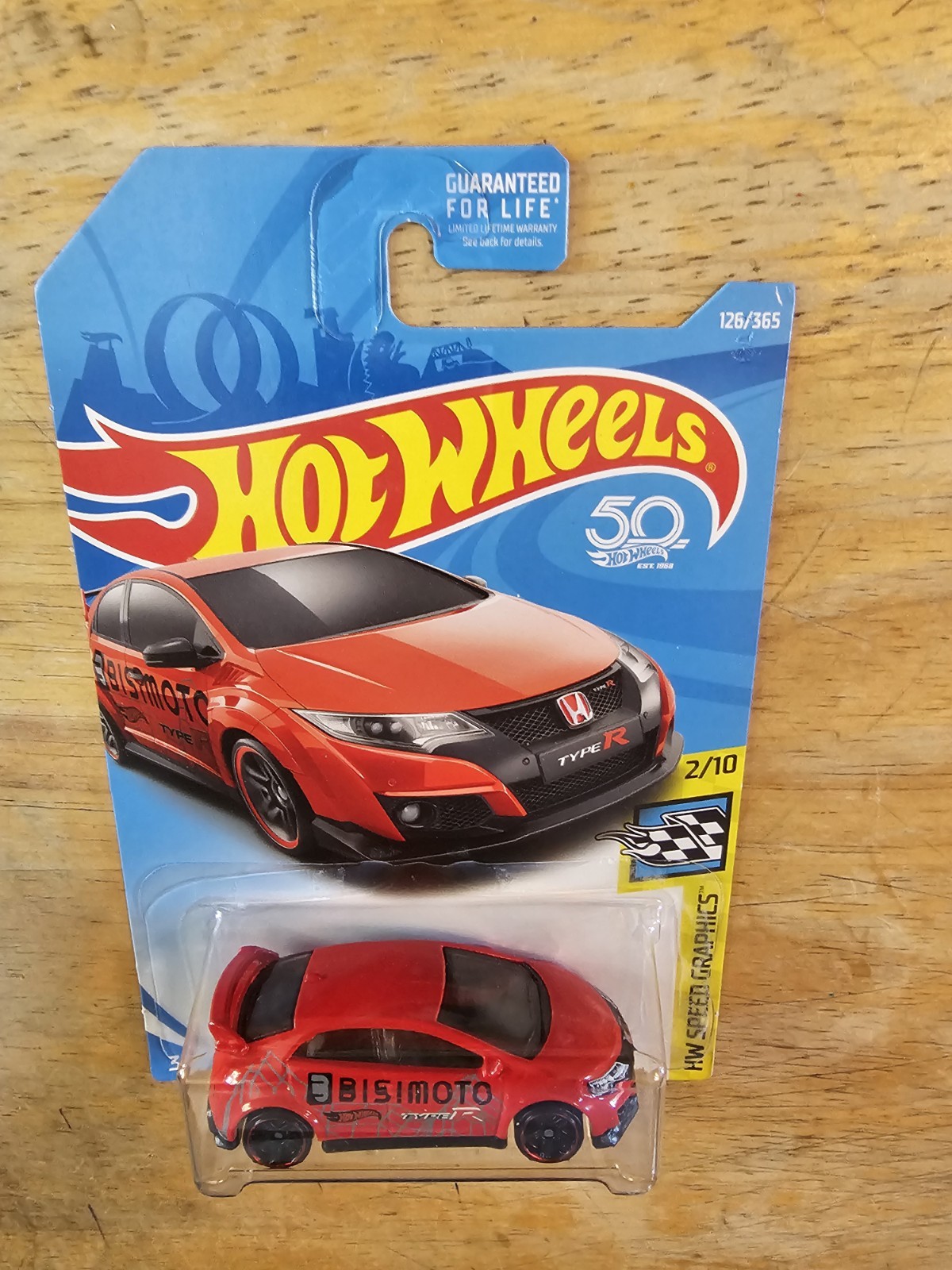 Hot Wheels '16 Honda Civic Type R, Red; 2018 HW Speed Graphics Series 2/10