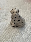 dalmatian dog sitting HAS HOLE Vintage New for miniature dollhouse 1/2" or 1/4"? — photo 1
