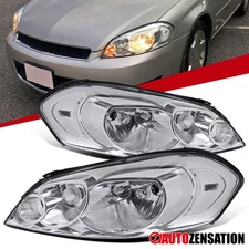 Fit 2006-2013 Chevy Impala 06-07 Monte Carlo Headlights Lamps Replacement Pair
