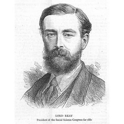 LORD REAY Präsident des Sozialwissenschaftlichen Kongresses - Antikdruck 1880