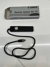 Vintage Canon Remote Switch 60 T3 Shutter Release Cable Boxed for EOS never used
