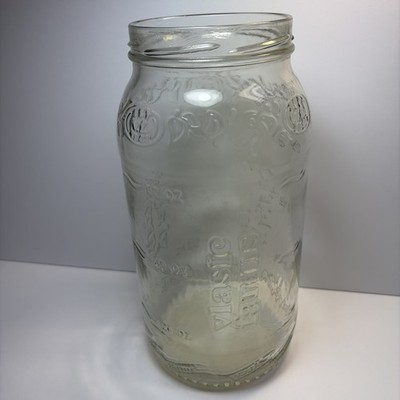 Embossed 80 oz Vlasic Farms Pickle Jar Without Lid