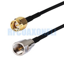 SMA Male to FME Male Plug Straight Connector RF Pigtail Jumper RG174 Coax Cable