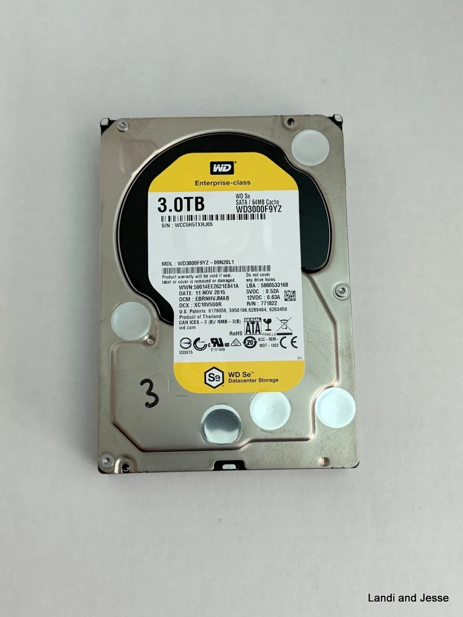 Western Digital SATA III 3 TB Internal Hard Disk Drives for sale
