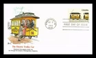 DR JIM STAMPS US COVER EARLY ELECTRIC STREETCAR FIRST DAY ISSUE FLEETWOOD