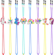 8PCS Kids Glasses Strap Unicorn Rainbow Eyeglass Holder Adjustable