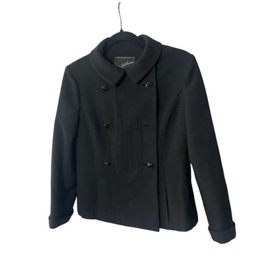 Vintage Saks Fifth Avenue Wool Blazer by Zecka Matlick Black Size M