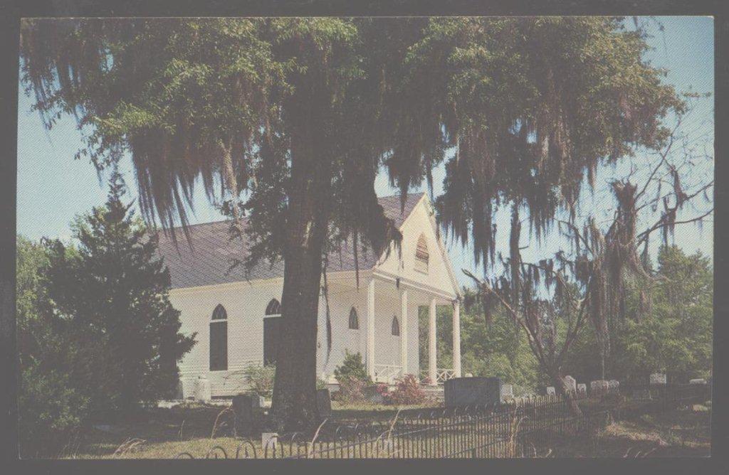 Postcard BUFORD'S BRIDGE South Carolina/SC Mizpah Methodist Church 1960