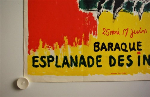 Plakat LORJOU 1957 Ausstellung Baracke Esplanade Invalides - Imp. Mourlot Paris - Bild 4 von 5