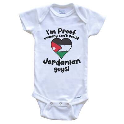 I'm Proof Mommy Can't Resist Jordanian Guys Funny Jordan Baby Bodysuit