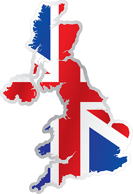 UNITED KINGDOM COUNTRY VINYL FLAG DECAL STICKER